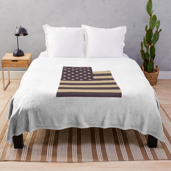 Item preview, Utah State Vintage Stars & Stripes – Brown and Gold designed and sold by Paper Drip.