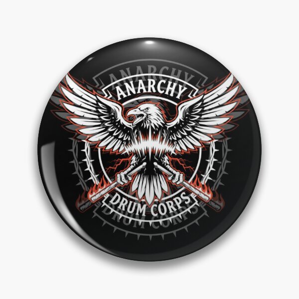 Item preview, Anarchy Drum Corps: Flaming Percussion Eagle designed and sold by Rhythm Thru Art .
