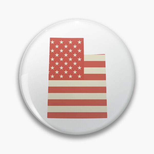 Item preview, Utah USA Flag Silhouette – Stars and Stripes State Outline designed and sold by Paper Drip.