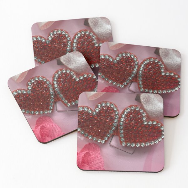 Item preview, Double gem crystal hearts designed and sold by LFdesign_images.