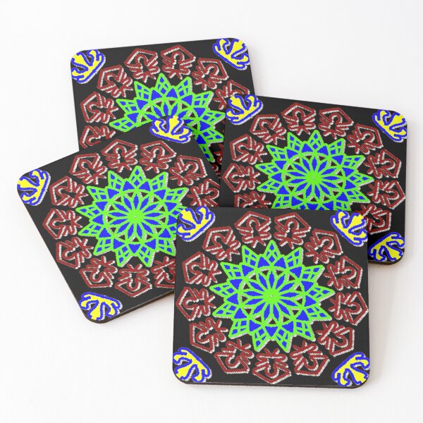 Item preview, "Star-Centered Mandala with Abstract Pentagonal Figures" designed and sold by nighttime1990.