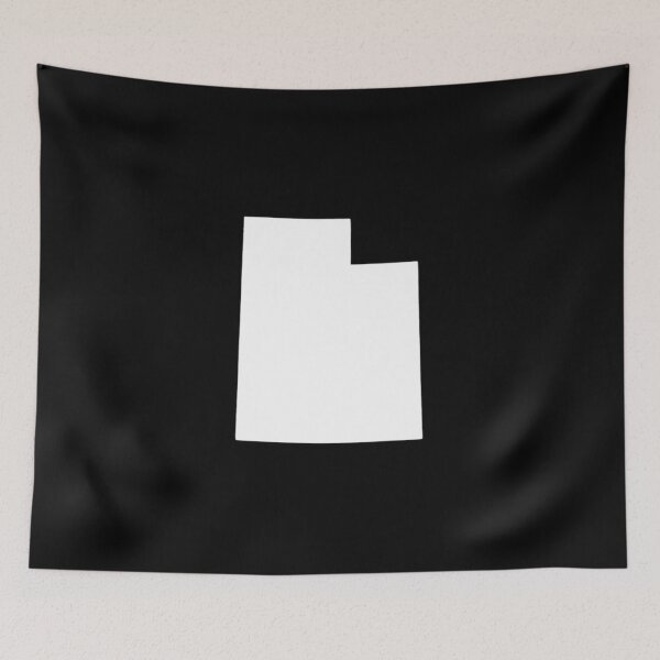 Item preview, Utah Map Silhouette – Minimal White designed and sold by Paper Drip.
