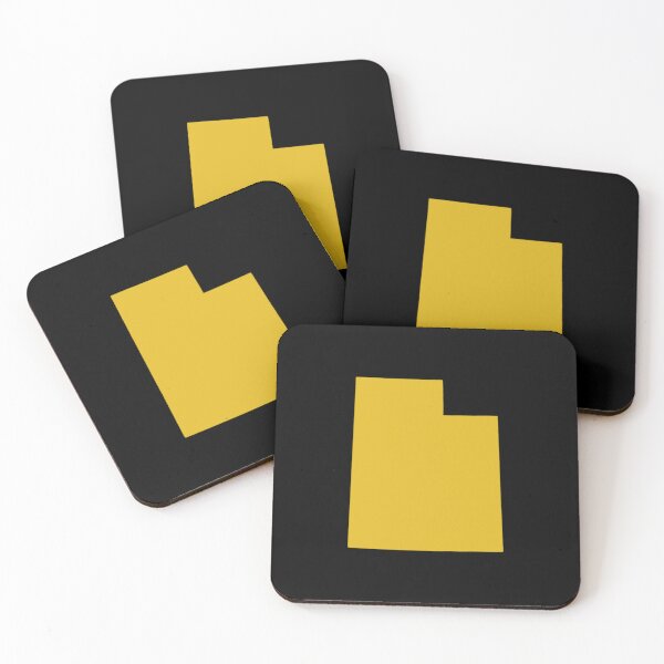 Item preview, Utah Map Silhouette – Minimal Yellow designed and sold by Paper Drip.