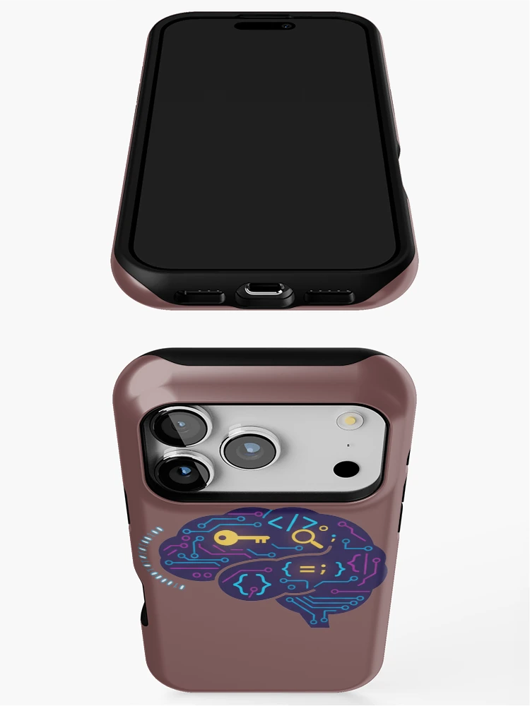 Thumbnail 3 of 4, iPhone Case, Abstract Programming Mind designed and sold by Master4art.