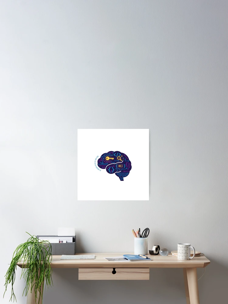 Thumbnail 2 of 3, Poster, Abstract Programming Mind designed and sold by Master4art.