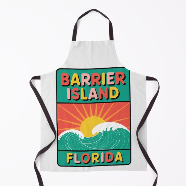 Item preview, Barrier Island Florida - Beach Sign designed and sold by TheOldMittenIllustrated.