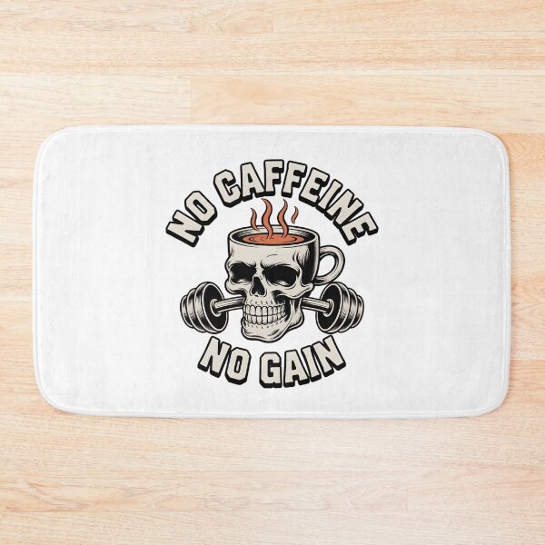 Item preview, No Caffeine No Gain Skull Design designed and sold by Iron Skull.