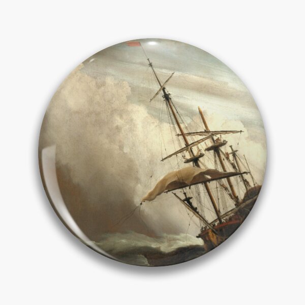 Item preview, A Ship on the High Seas Caught by a Squall, Known as ‘The Gust’ by  Willem van de Velde (II) designed and sold by AngyDesigns49.