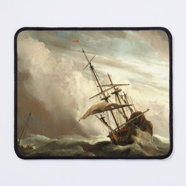 Item preview, A Ship on the High Seas Caught by a Squall, Known as ‘The Gust’ by  Willem van de Velde (II) designed and sold by AngyDesigns49.