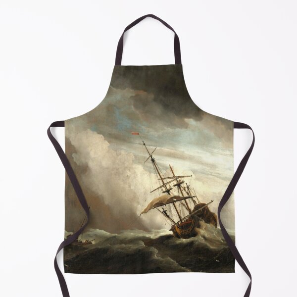 Item preview, A Ship on the High Seas Caught by a Squall, Known as ‘The Gust’ by Willem van de Velde (II) designed and sold by AngyDesigns49.