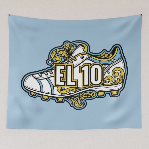 Item preview, El 10 Argentina Football Soccer Fileteado Porteno Art designed and sold by KiwiRider.