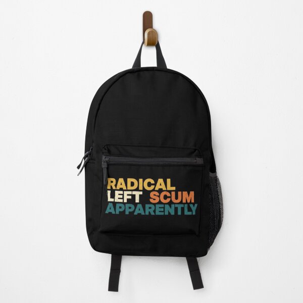 Item preview, Radical Left Scum Apparently Sarcastic Ironic Quote Vintage Retro Style Typography designed and sold by axiksa10.