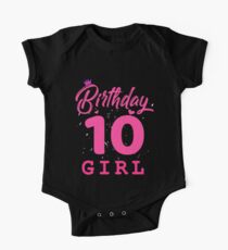 Pink Birthday Girl 10 One Piece - Short Sleeve