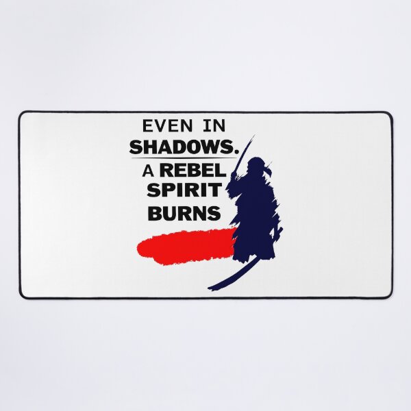 Item preview, Even in shadows, a rebel spirit burns. designed and sold by Weird Broken Art.