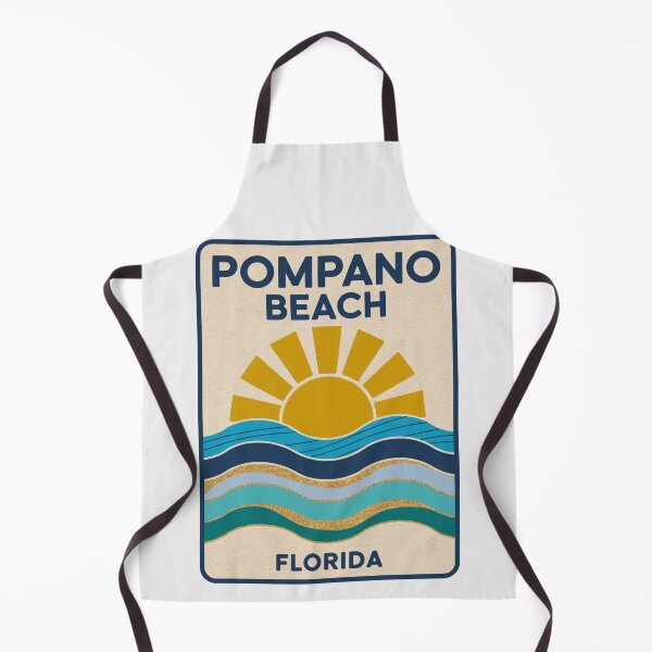 Item preview, Pompano Beach Florida - Road Sign designed and sold by TheOldMittenIllustrated.