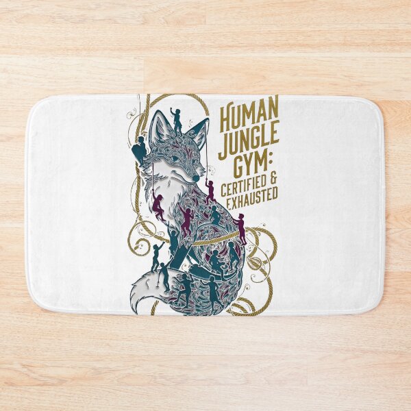 Item preview, Human Jungle Gym Fox Tee | Certified & Exhausted Funny Mom Shirt designed and sold by YMLux.