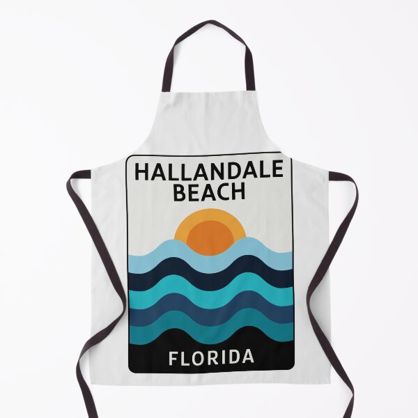 Item preview, Hallandale Beach Florida - Road Sign designed and sold by TheOldMittenIllustrated.