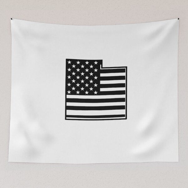 Item preview, Utah USA Flag Silhouette – Stars and Stripes State Outline designed and sold by Paper Drip.