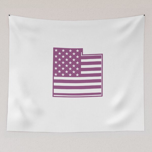 Item preview, Utah USA Flag Silhouette – Stars and Stripes State Outline designed and sold by Paper Drip.