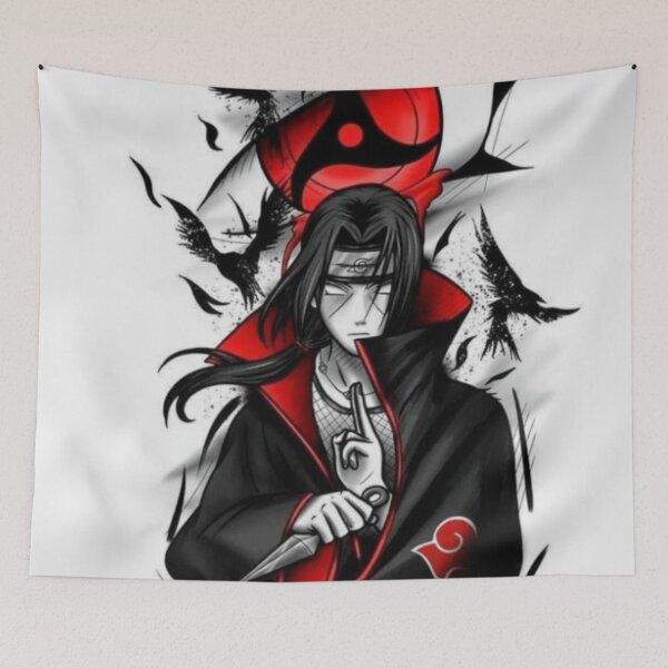Item preview, Dark Ninja Eyes Anime Art | Red Black Shinobi Illustration | Gothic Manga Style Design designed and sold by Shanu143.