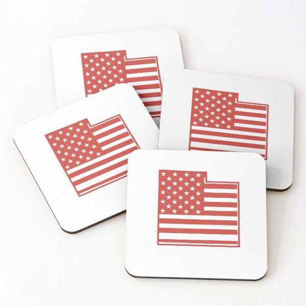 Item preview, Utah USA Flag Silhouette – Stars and Stripes State Outline designed and sold by Paper Drip.