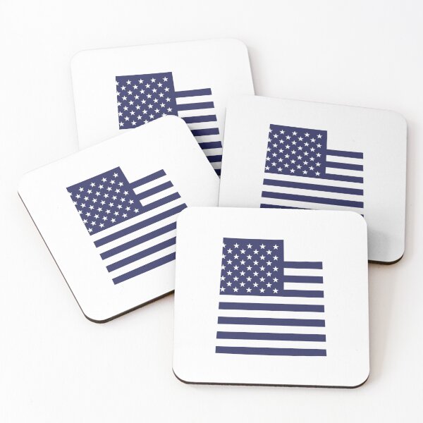 Item preview, Utah USA Flag Silhouette – Stars and Stripes State Outline designed and sold by Paper Drip.