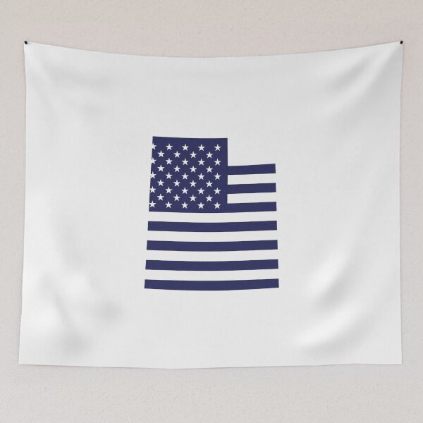 Item preview, Utah USA Flag Silhouette – Stars and Stripes State Outline designed and sold by Paper Drip.