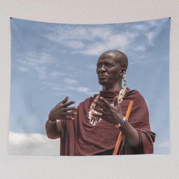 Item preview, Maasai Man In Tanzania designed and sold by Kay Brewer.