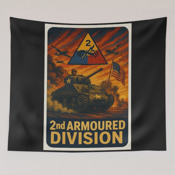 Item preview, 2ndARMOURED DIVISION designed and sold by MilikDesignsPro.