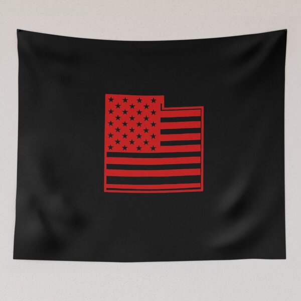 Item preview, Utah USA Flag Silhouette – Stars and Stripes State Outline designed and sold by Paper Drip.
