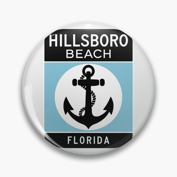 Item preview, Hillsboro Beach Florida - Road Sign designed and sold by TheOldMittenIllustrated.