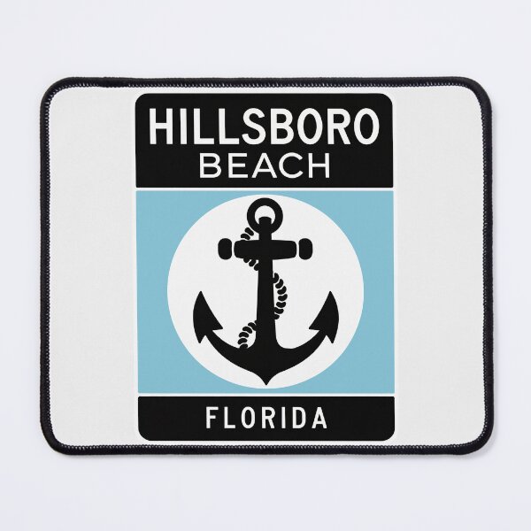 Item preview, Hillsboro Beach Florida - Road Sign designed and sold by TheOldMittenIllustrated.