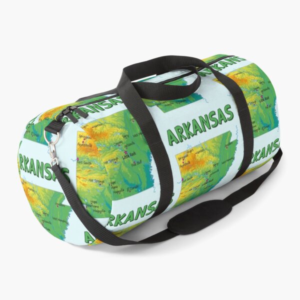 Item preview, Arkansas State Map - Cities and Topography Edition designed and sold by mashmosh.