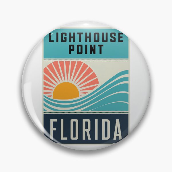 Item preview, Lighthouse Point Florida - Road Sign designed and sold by TheOldMittenIllustrated.