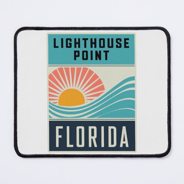 Item preview, Lighthouse Point Florida - Road Sign designed and sold by TheOldMittenIllustrated.