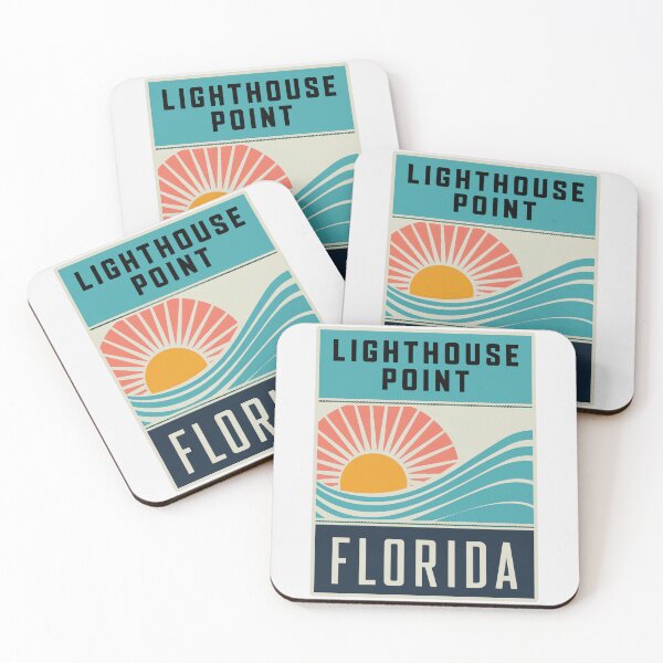 Item preview, Lighthouse Point Florida - Road Sign designed and sold by TheOldMittenIllustrated.