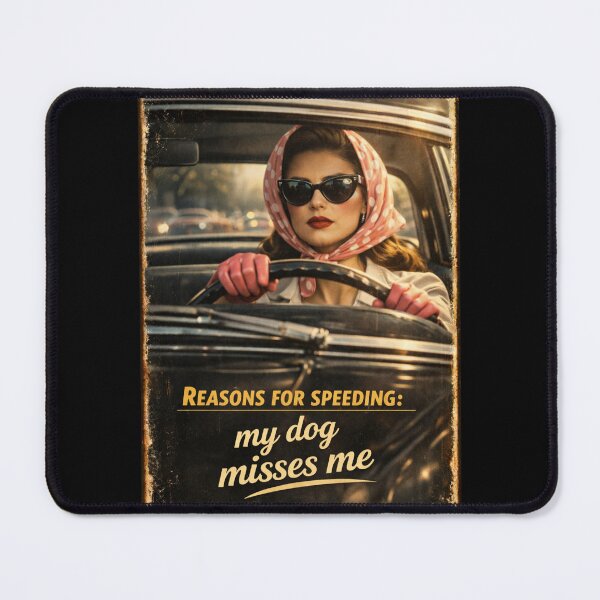 Item preview, Reasons for speeding: my dog misses me designed and sold by Galskap.