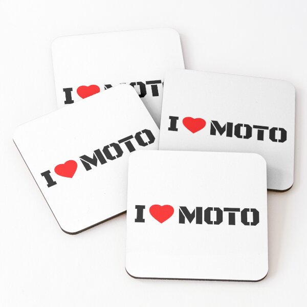 Item preview, I Heart MOTO black text - Motorcycle Rider Lifestyle Design designed and sold by TIMEtoMOTO.