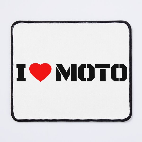 Item preview, I Heart MOTO black text - Motorcycle Rider Lifestyle Design designed and sold by TIMEtoMOTO.