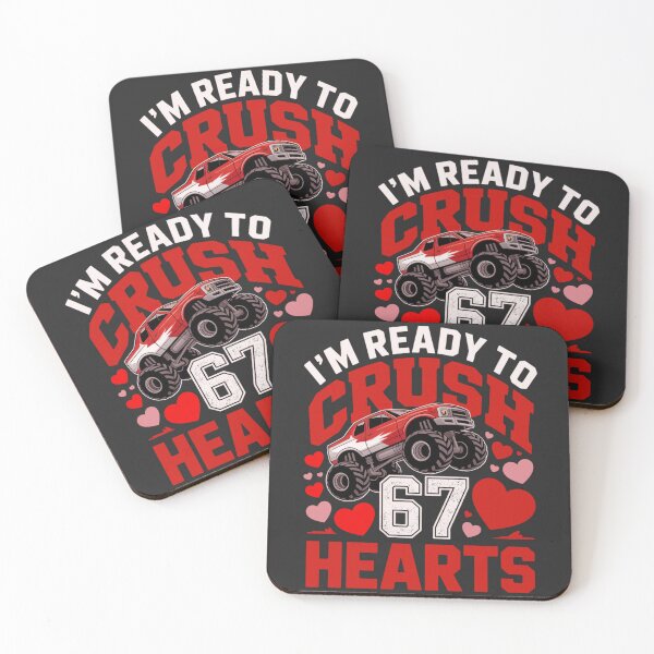 Item preview, Ready to Crush 67 Valentine Hearts designed and sold by FreshVibe Prints.