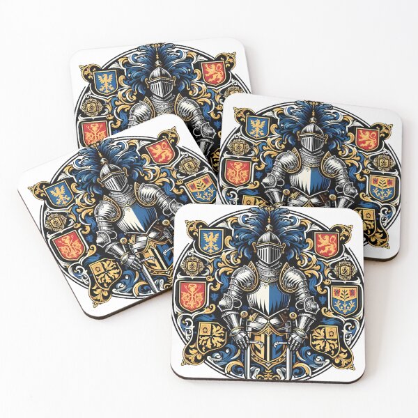 Item preview, Medieval Knight Coat Arms Heraldic Shield Emblem designed and sold by DrawDrip.
