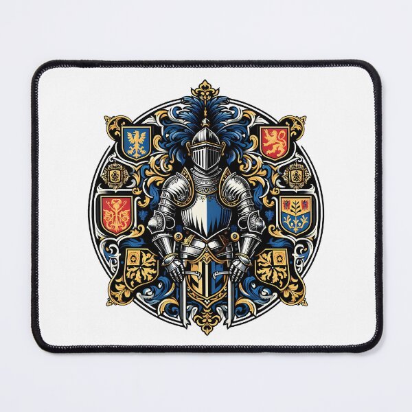 Item preview, Medieval Knight Coat Arms Heraldic Shield Emblem designed and sold by DrawDrip.