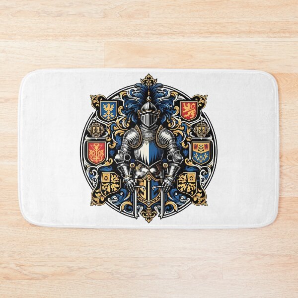 Item preview, Medieval Knight Coat Arms Heraldic Shield Emblem designed and sold by DrawDrip.