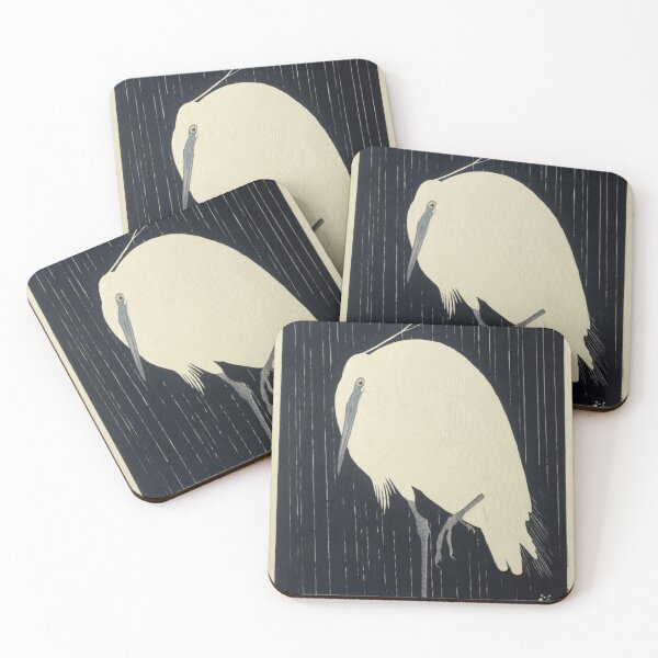 Item preview, Zilverreiger in de regen by Ohara Koson designed and sold by AngyDesigns49.
