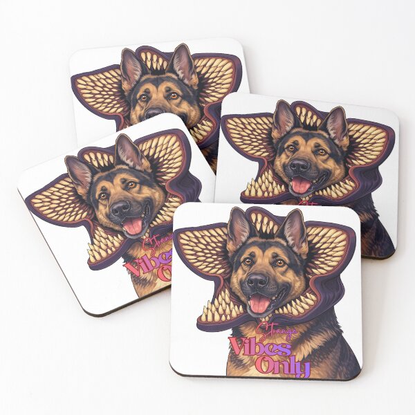 Item preview, Strange Vibes Only Demodog German Shepherd Parody Art designed and sold by Anastasiia Yurevych.