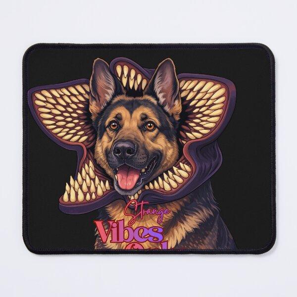Item preview, Strange Vibes Only Demodog German Shepherd Parody Art designed and sold by Anastasiia Yurevych.