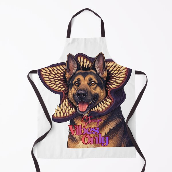 Item preview, Strange Vibes Only Demodog German Shepherd Parody Art designed and sold by Anastasiia Yurevych.