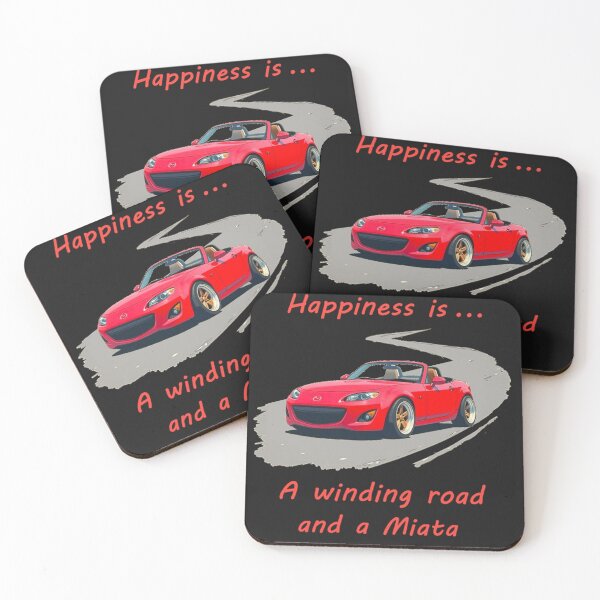Item preview, Happiness is a Winding Road and a Miata designed and sold by MyYata.
