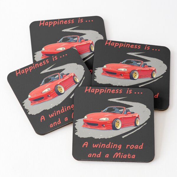 Item preview, Happiness is a Winding Road and a Miata designed and sold by MyYata.