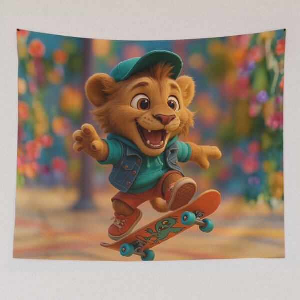 Item preview, Skater Cave Lion designed and sold by Sillytoe.